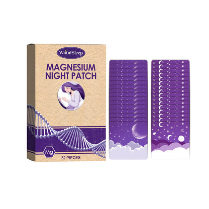 [32pcs Magnesium Night Patch] 32pcs Magnesium Night Patch | Essential Oil Patch for Men and Women, Light Beige