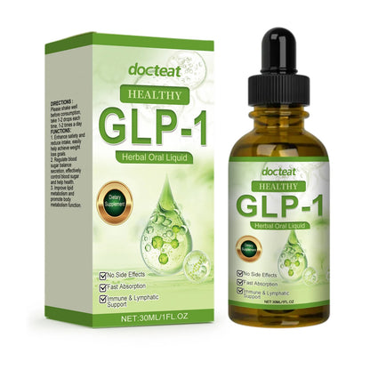 GLP-1 Supplement Liquid Drops Weight Loss Anti Cellulite Promote Thigh Waist Belly Fat Reduction Slim Down Body Slimming Oil