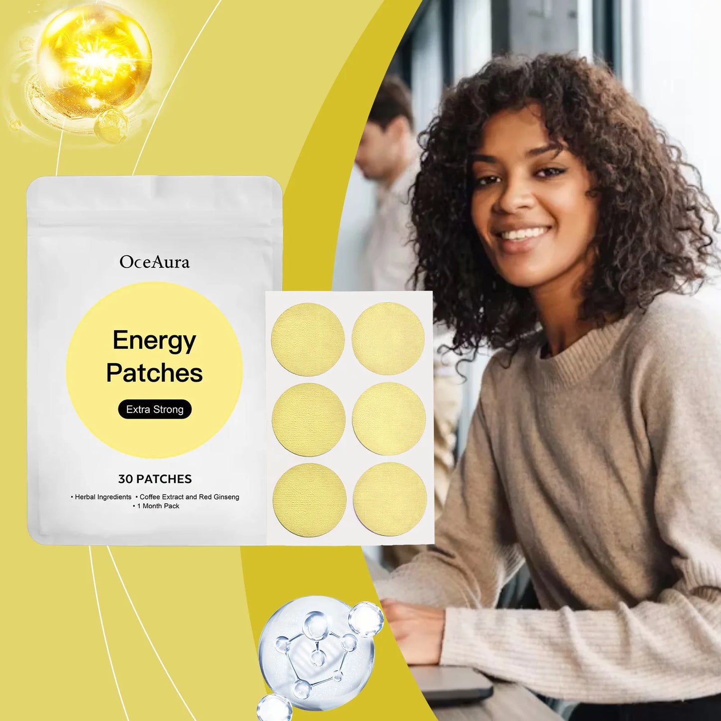 Oceaura Lichaamsverzorging Patch Vetverbranding Stickers Houden Ontspannend Verfrissen Blijvend Bieden Energie Gewichtsverlies Chinese Medische Patches